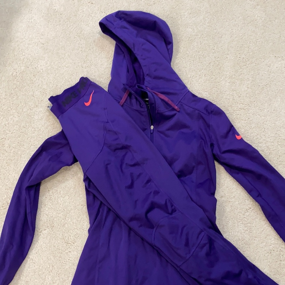 Nike pro dri-fit matching leggings and top